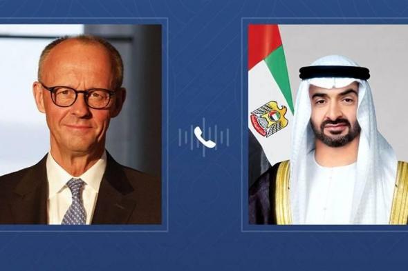 محمد بن زايد والمستشار الألماني يبحثان هاتفياً علاقات التعاون