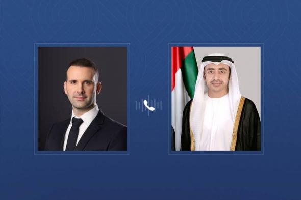عبدالله بن زايد ورئيس وزراء مونتينيغرو يبحثان هاتفياً تعزيز العلاقات