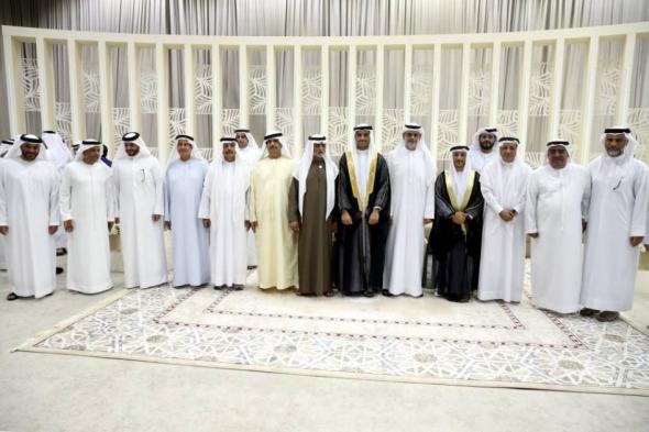 ولي عهد الشارقة والشيوخ يحضرون أفراح الطريفي والشامسي
