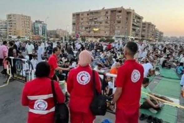 الهلال الأحمر المصرى يشارك فى تأمين احتفالات عيد الأضحى