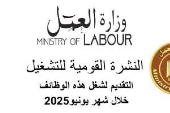 وزارة العمل: 3209 فرصة عمل جديدة فى 59 شركة خاصة تنتظر شباب 14 محافظة