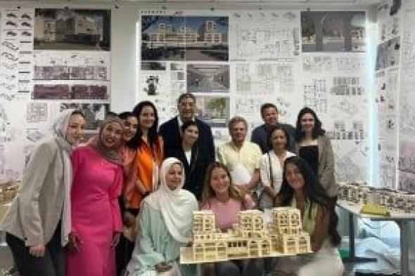 طلاب الجامعة الألمانية يقدمون تصميما هندسيا لـ"راعى مصر" لإنشاء مدينة بالمنيا
