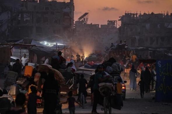 صورة: جيش الاحتلال يصدر أوامر إخلاء لأحياء في خانيونس