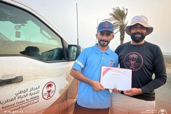 لإنقاذه دولفين.. "الحياة الفطرية" يكرم جوالًا بحريًا