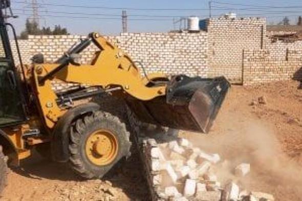 إزالة 356 حالة تعدٍ بمساحة 147 ألف م2 بـ محافظة أسوان