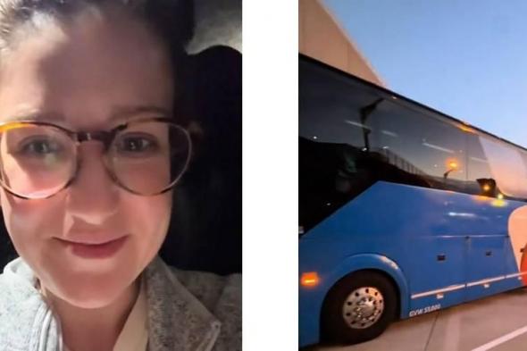 أمريكية تتفاجأ بأن رحلتها الجوية بحافلة وليست بطائرة
