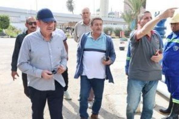 رئيس شركة الصرف الصحى بالإسكندرية يتفقد محطة رفع الرأس السوداء