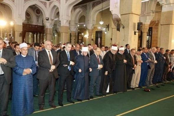 وزير الأوقاف ومفتي الجمهورية يشاركون في صلاة الجمعة احتفالًا بالعيد القومي بكفر الشيخ