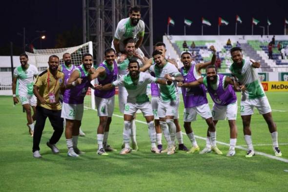 دبا الحصن يعتلي صدارة دوري الأولى