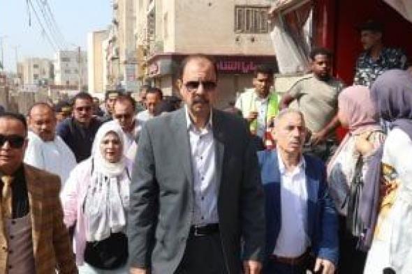 محافظ سوهاج يتابع تطوير الحديقة العامة بمدينة ناصر