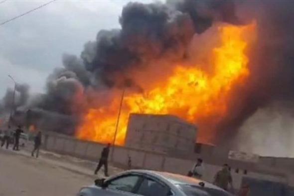 اندلاع حريق ضخم في مصنع لتصنيع الأحبار بالمنوفية يثير القلق بين السكان