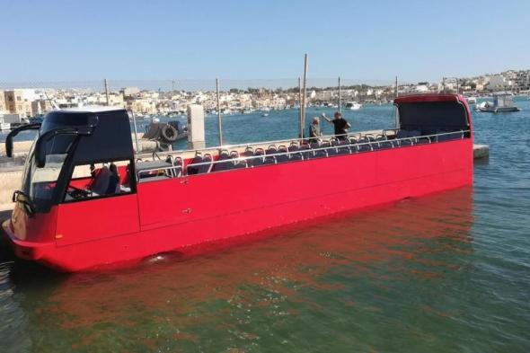 تشغيل تجريبي للباص البرمائى فى مصر