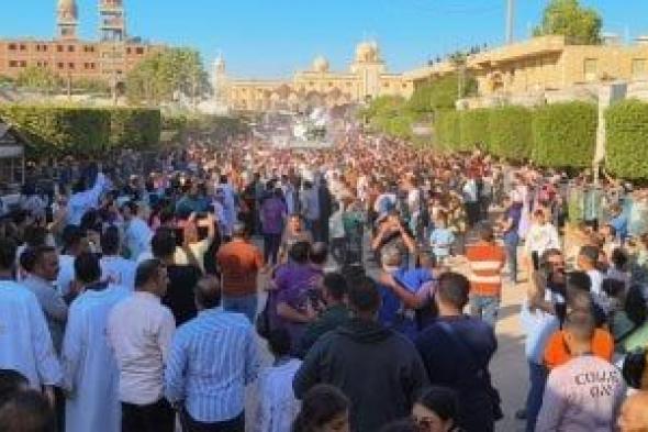 أجواء من البهجة في ختام مولد دير مارجرجس بجبل الرزيقات بالأقصر