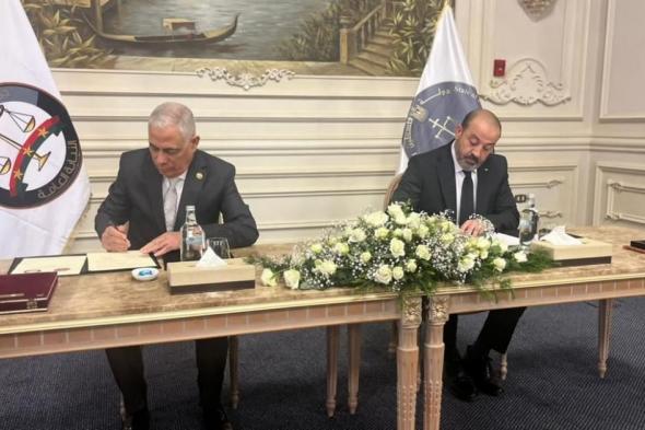 النيابة
العامة
توقع
مذكرة
تعاون
قضائي
مع
نظيرتها
المصرية