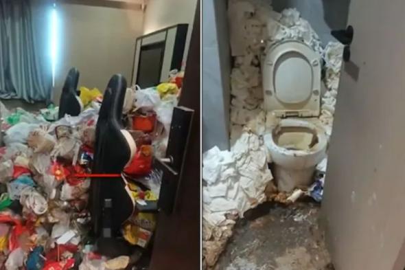 فندق في الصين ينشر صوراً لغرفة نزيل غريب جداً: استغرقت ثلاثة أيام للتنظيف (فيديو)