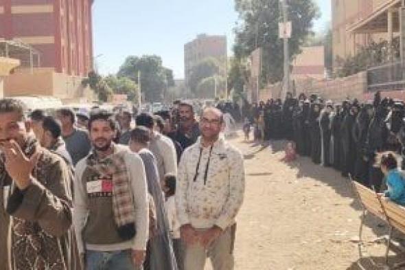 إقبال
كبير
من
السيدات
على
لجان
إسنا
بجولة
الإعادة
بانتخابات
النواب..
صور