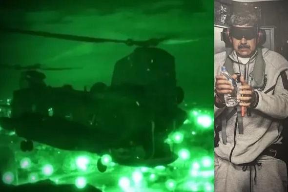 من
      "غرفة
      نومه
      الرئاسية
      لمروحية
      أمريكية"..
      الحكاية
      الكاملة
      لاعتقال
      أمريكا
      للرئيس
      الفنزويلي
      "مادورو"