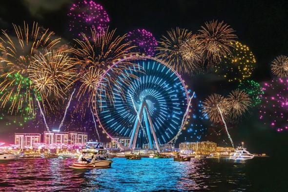 احتفالات دبي الأكثر روعة.. على طول البحر والسماء والجبال