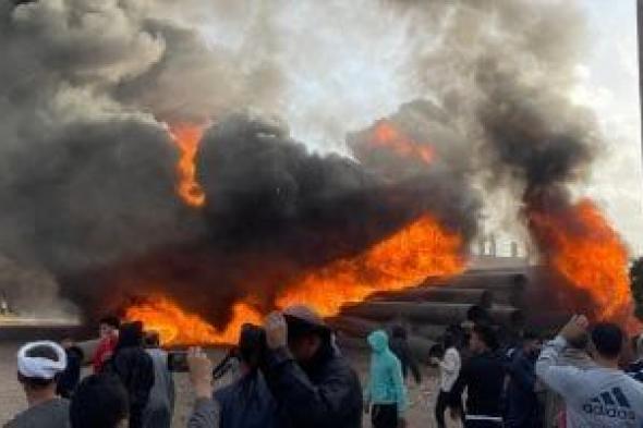 شهود
عيان:
حرق
قمامة
وراء
اندلاع
النيران
بمواسير
سنتريس
بالمنوفية