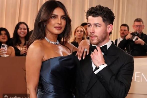 بريانكا شوبرا ونيك جوناس يلفتان الأنظار بتناغم أنيق في غولدن غلوب