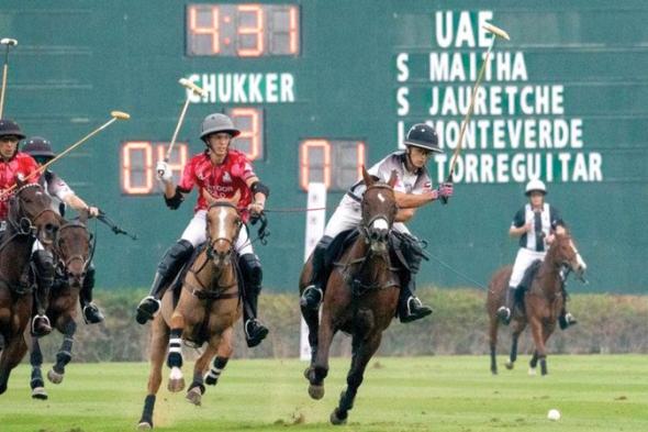 30 هدفاً في افتتاح بطولة «كأس دبي الفضية للبولو»
