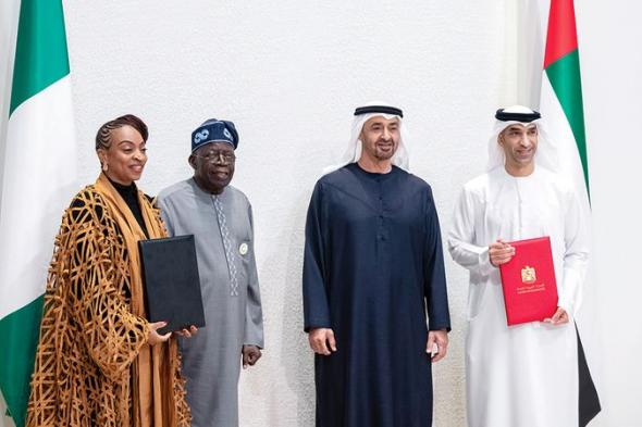 رئيس الدولة والرئيس النيجيري يشهدان توقيع اتفاقية الشراكة الاقتصادية الشاملة