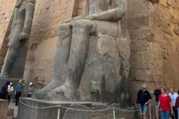 السياح
يستمتعون
بسحر
التماثيل
والمقصورات
وطريق
الكباش
فى
معبد
الأقصر..
صور