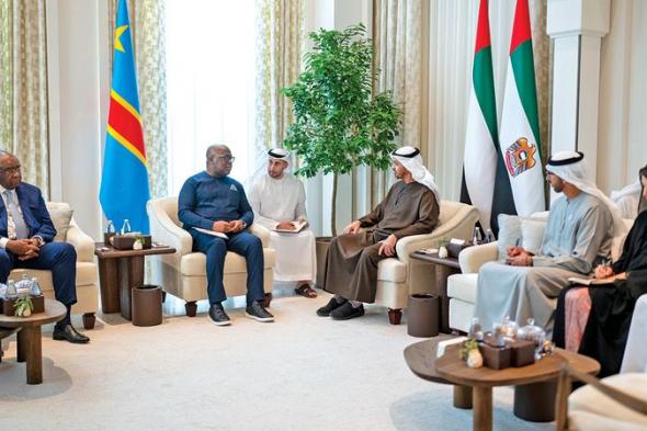 رئيس الدولة يبحث مع رئيس الكونغو الديمقراطية تعزيز العلاقات