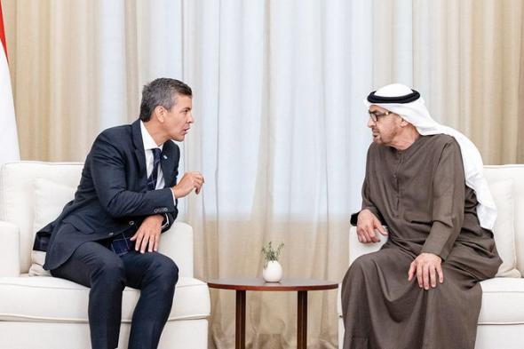 رئيس الدولة ورئيس الباراغواي يبحثان علاقات التعاون