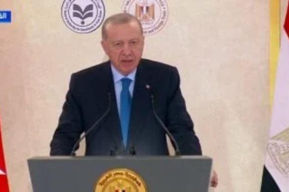أردوغان يشكر مصر على جهودها في إيصال المساعدات الإنسانية إلى غزة