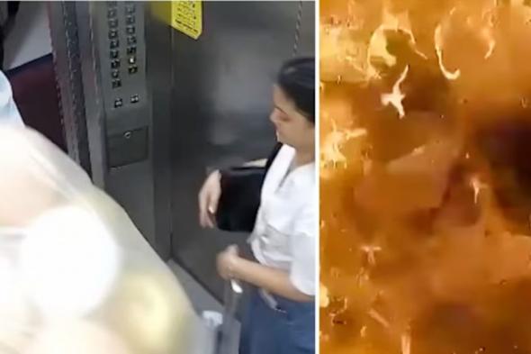 إصابة شخصين بانفجار بالونات في مصعد بالهند