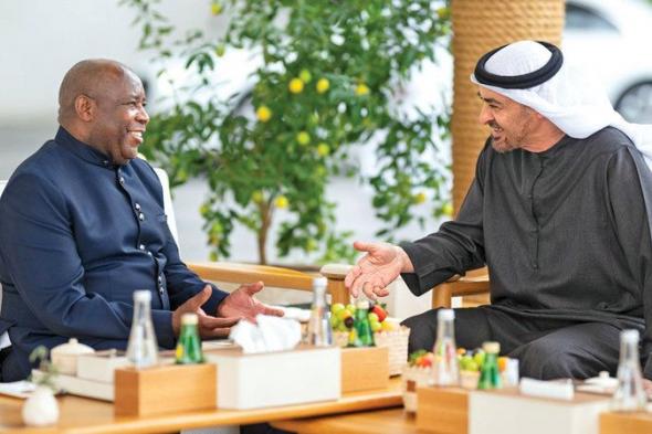 رئيس الدولة ورئيس بوروندي يبحثان الارتقاء بعلاقات البلدين