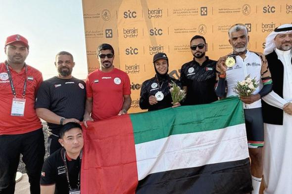 حميد محراب بطل آسيا للدراجات.. وموزة المنصوري «وصيفة»