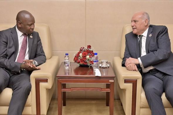 عطاف
يجري
محادثات
ثنائية
مع
نظيره
من
مملكة
ليسوتو