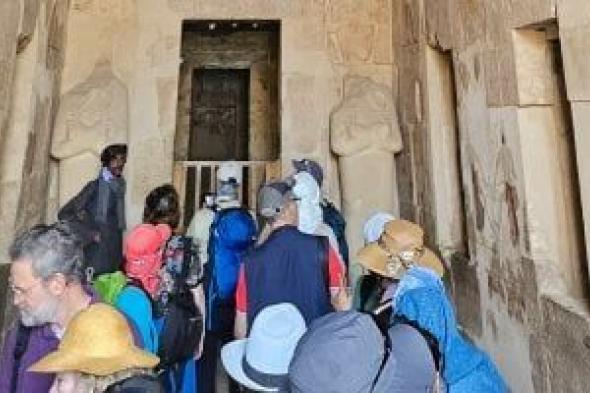 نقوش
مدهشة..
معبد
حتشبسوت
بالأقصر
سحر
فرعوني
يجذب
السياح
يوميًا
(صور)