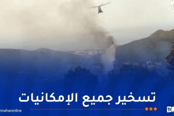وزارة الدفاع: نقل وإجلاء المواطنين القاطنين بالقرب من المناطق التي مستها الحرائق